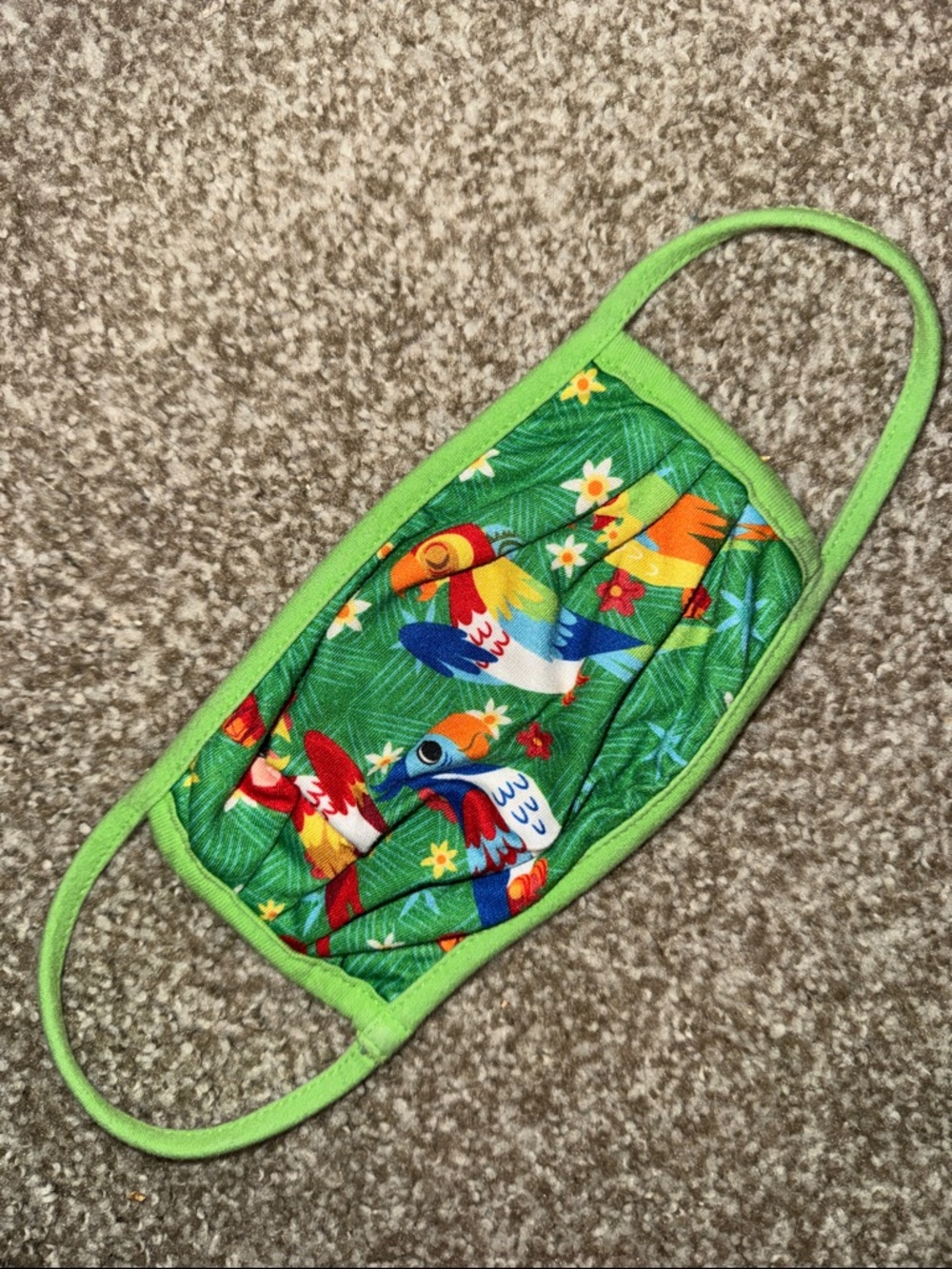 Disney Tiki Room Parrots Face Mask